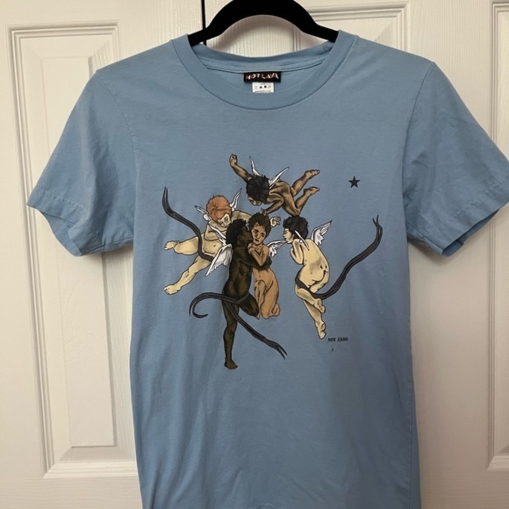Urban Outfitters Hot Lava Cherub Tee Women’s Extra Small - Picture 2 of 6